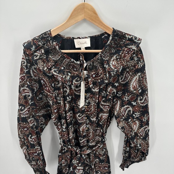 CLEOBELLA NWT Carolyn Paisley Print Mini Dress // L - Picture 5 of 16